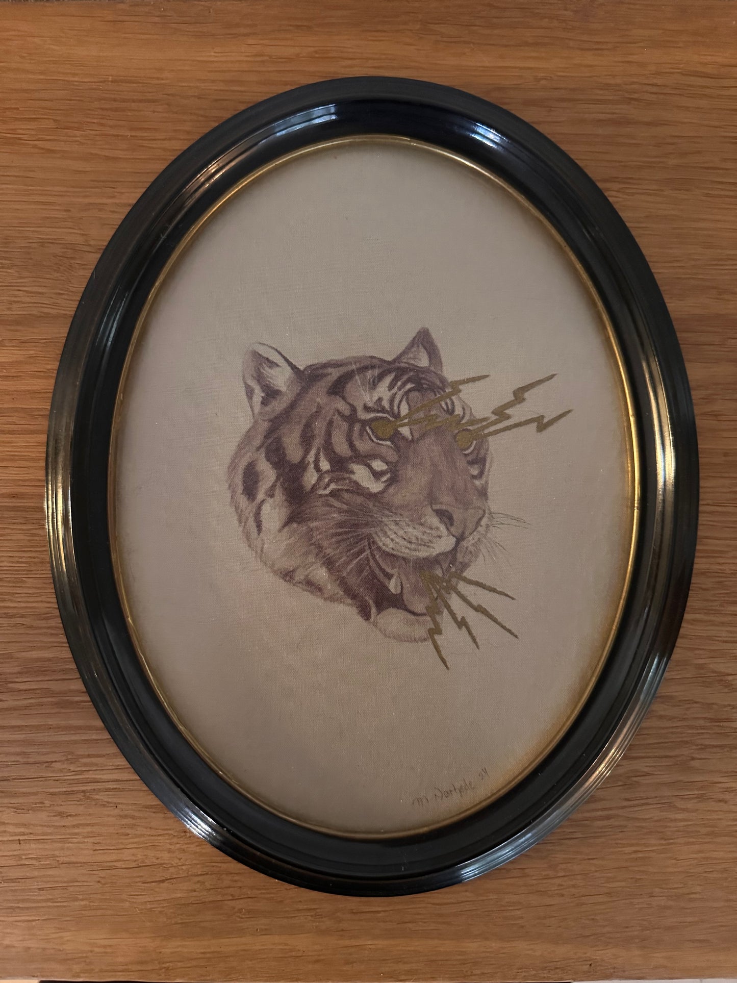 Originalt tekstilværk - Tiger