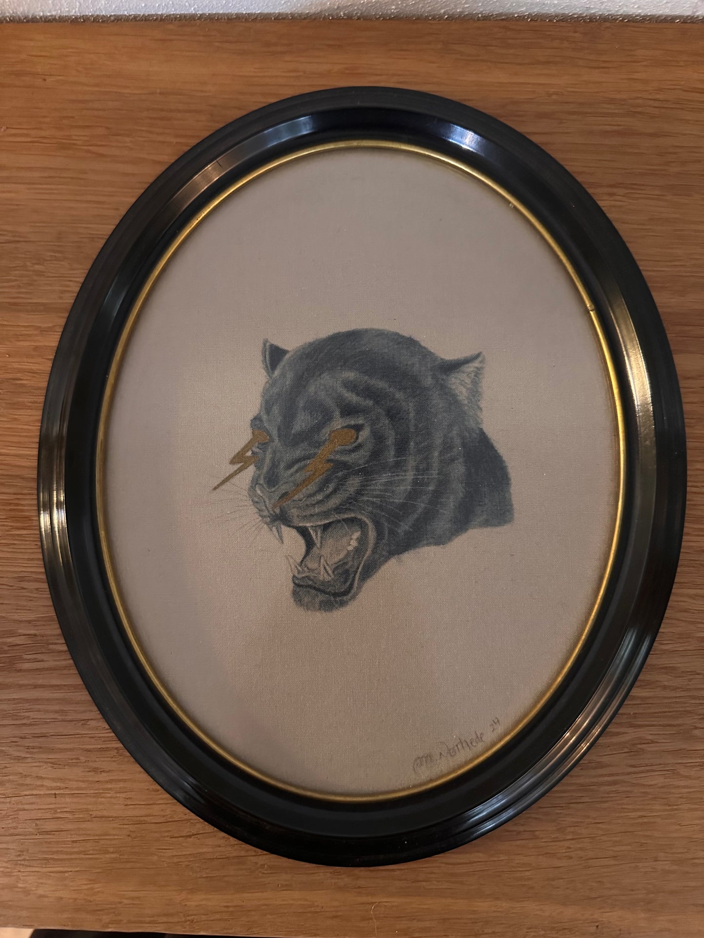 Originalt tekstilværk - Panter