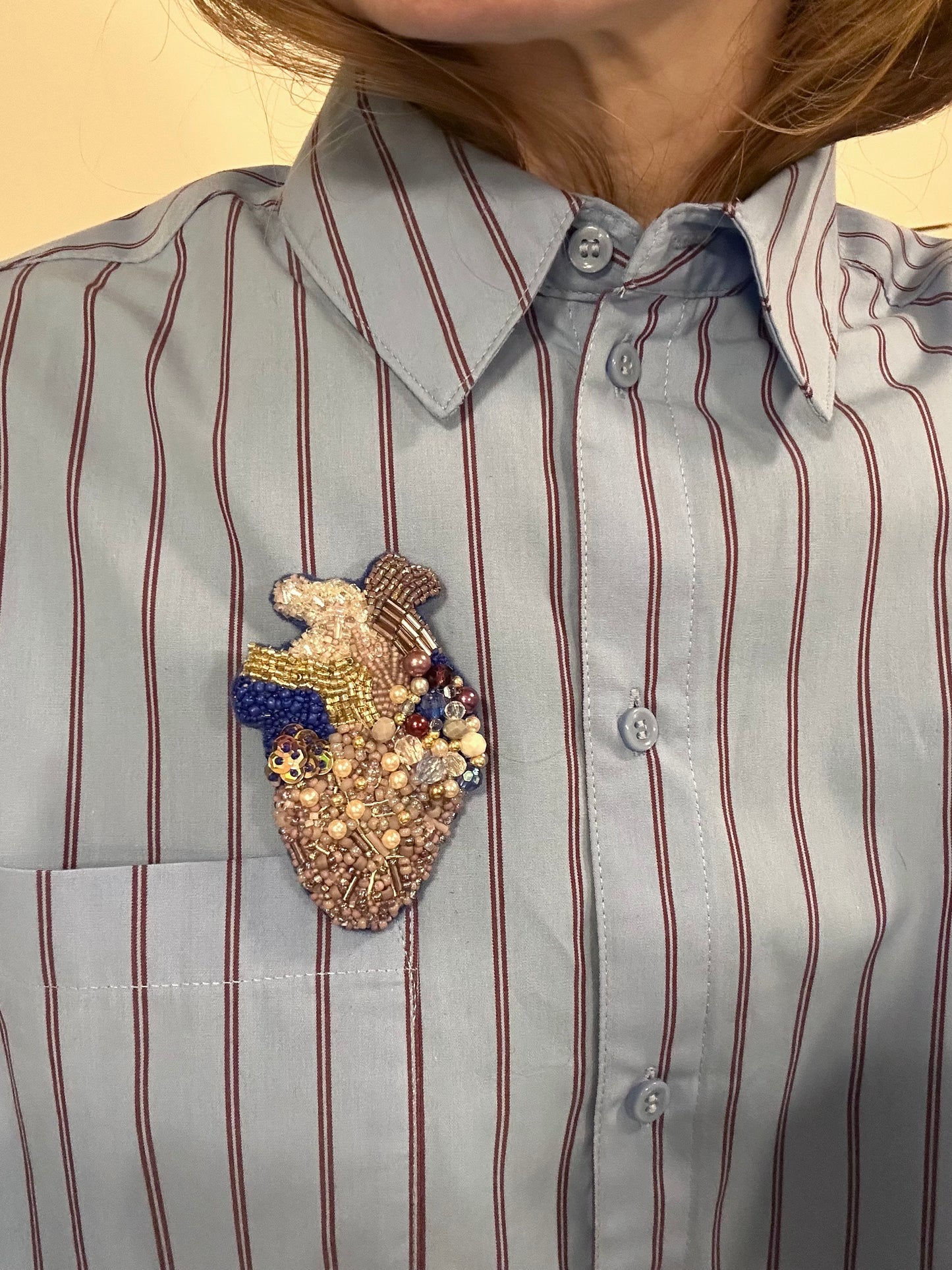 Broche - Anatomisk hjerte