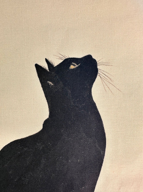 Tekstilværk - sort kat